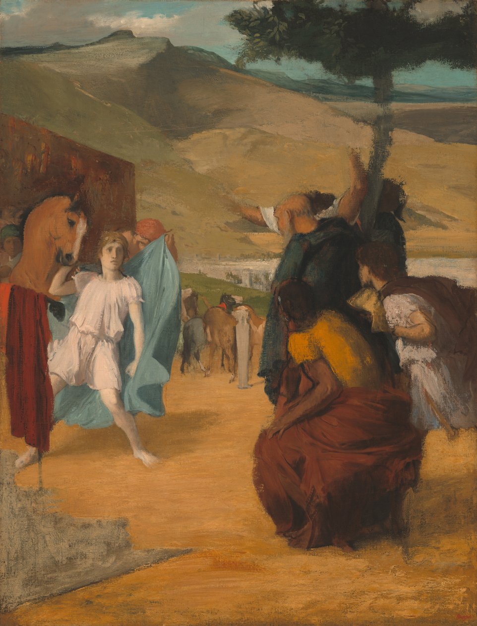 Sándor és Bucephalus alkotó: Edgar Degas