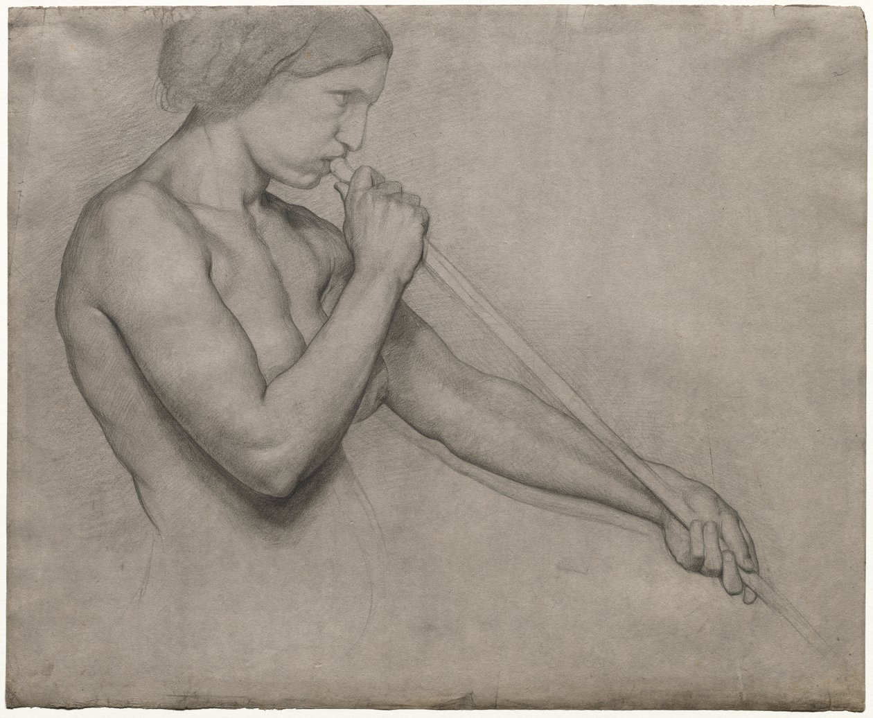 Angyal trombitát fúj alkotó: Edgar Degas