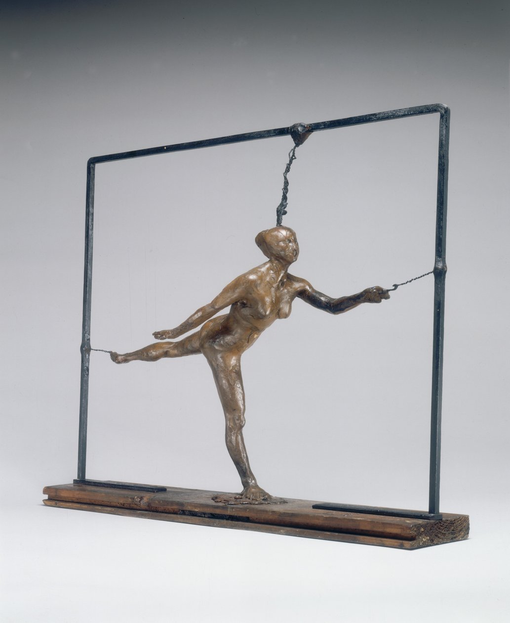 Arabesque a jobb láb fölött, bal kar elöl, c. 18851890. alkotó: Edgar Degas