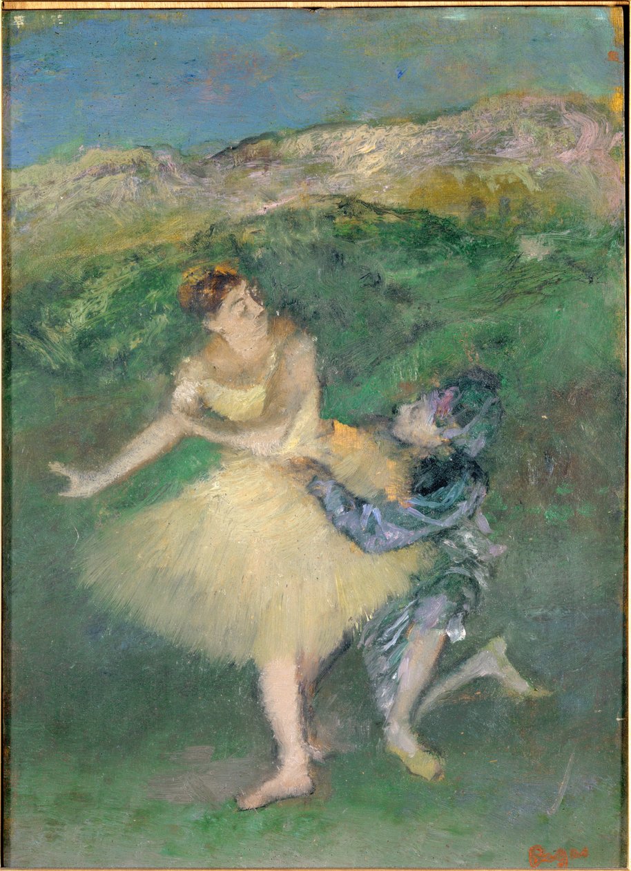 Arlequin et Colombine (olaj, fa) alkotó: Edgar Degas