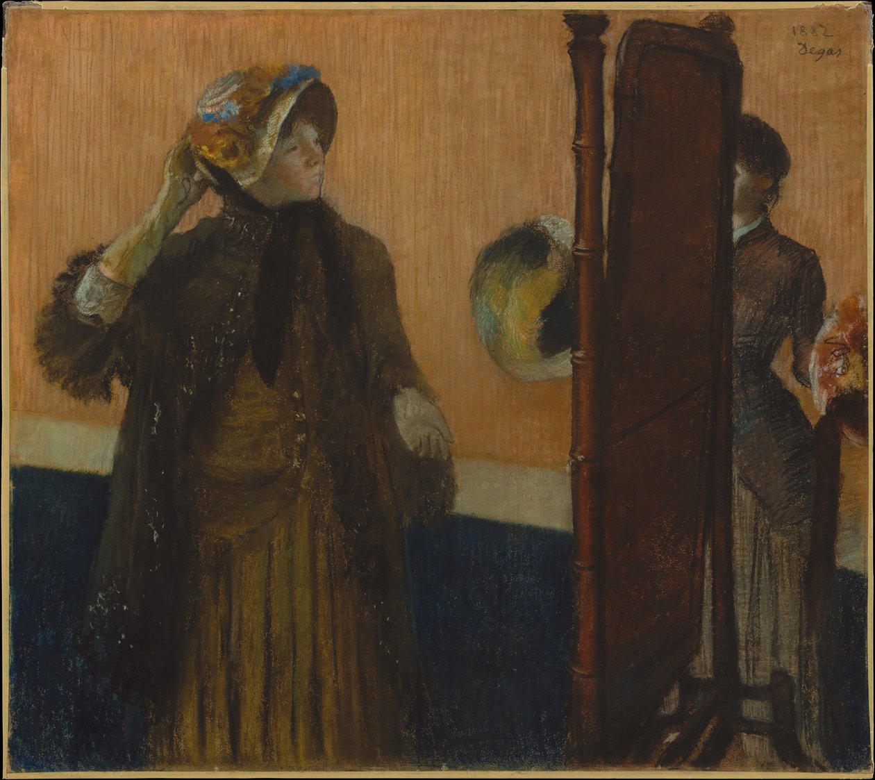 A kalaposnőnél alkotó: Edgar Degas