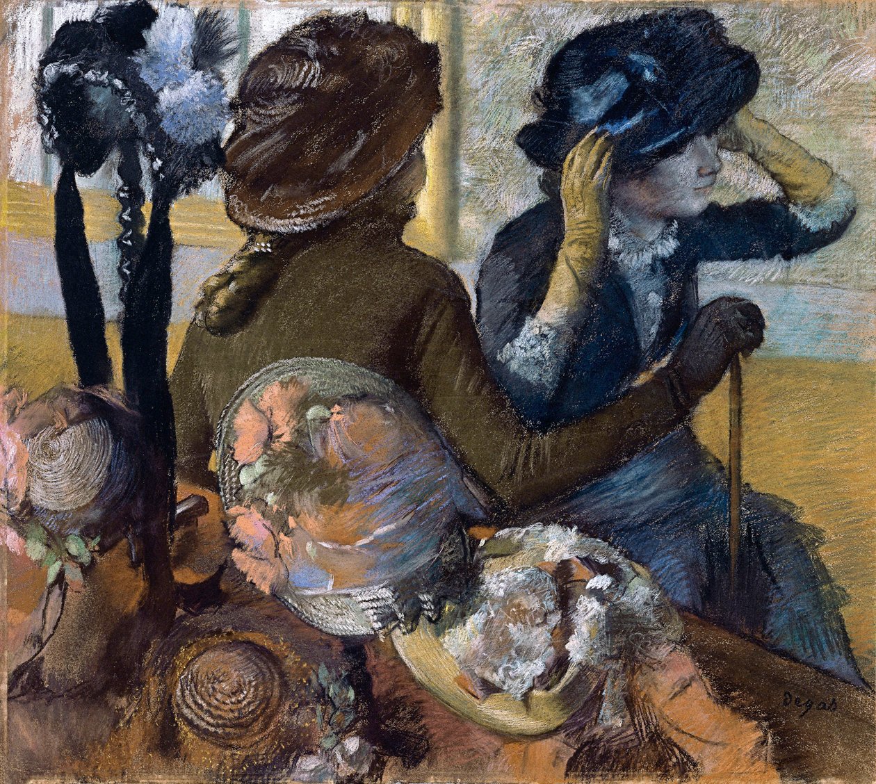 A Millinersnél, 1882 alkotó: Edgar Degas