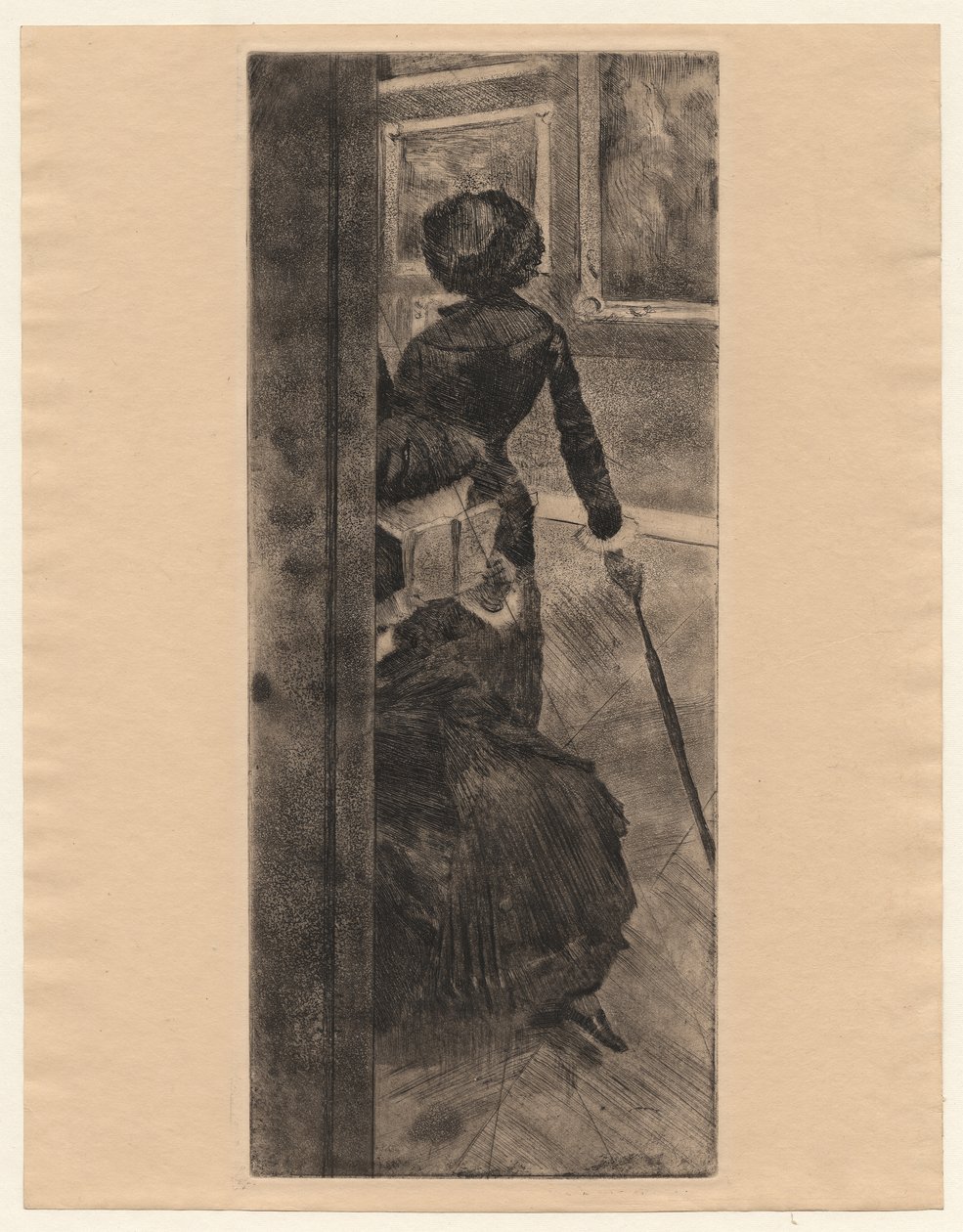A Louvre-ban: Festészet, Mary Cassatt alkotó: Edgar Degas