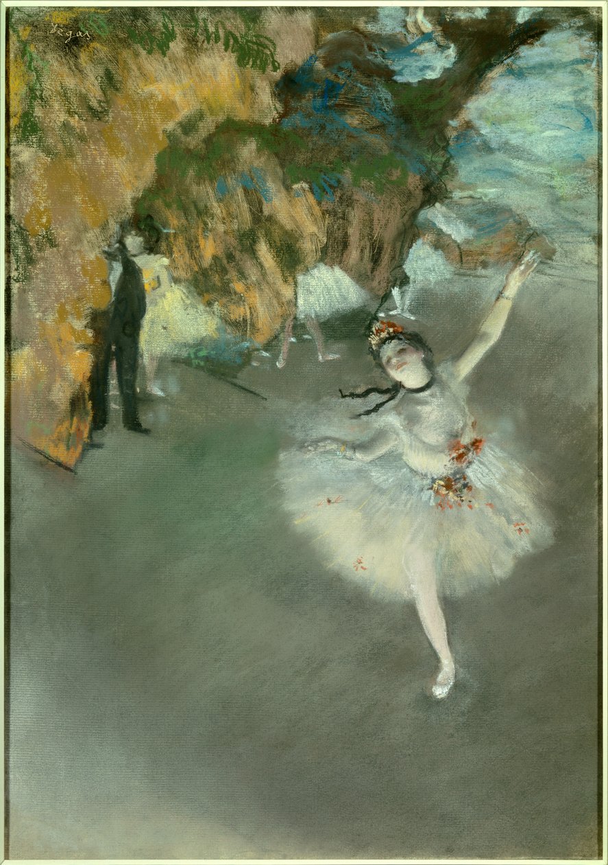 Balett vagy A csillag vagy táncos a színpadon alkotó: Edgar Degas