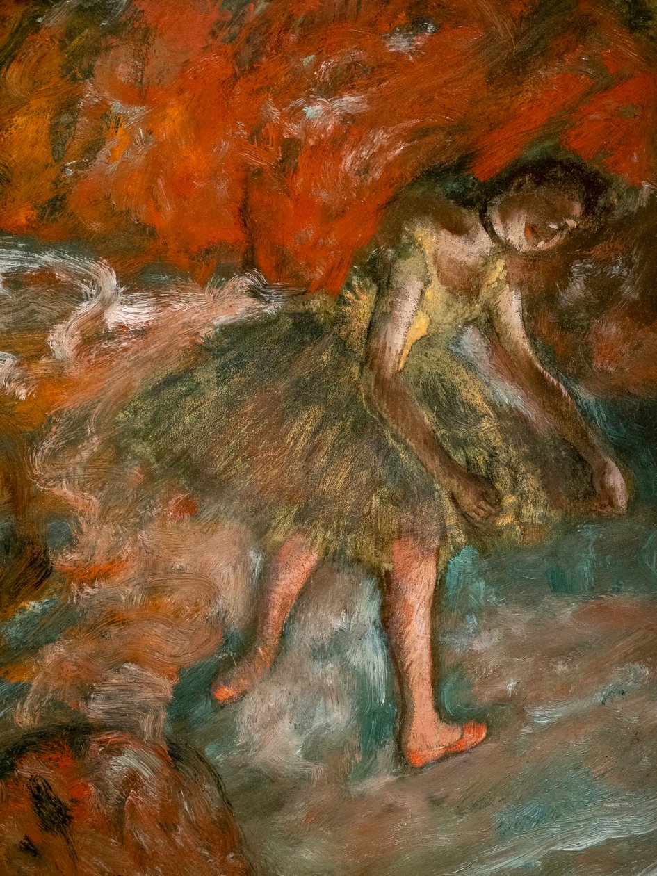 Balettjelenet (részlet). 1890 körül. Olaj, papír, lapra laminálva. alkotó: Edgar Degas
