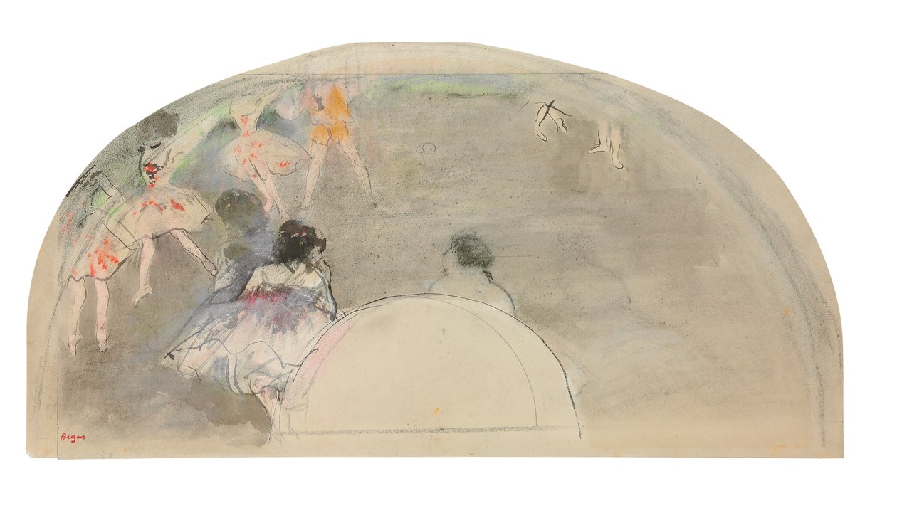 Balettjelenet, 1880 körül alkotó: Edgar Degas