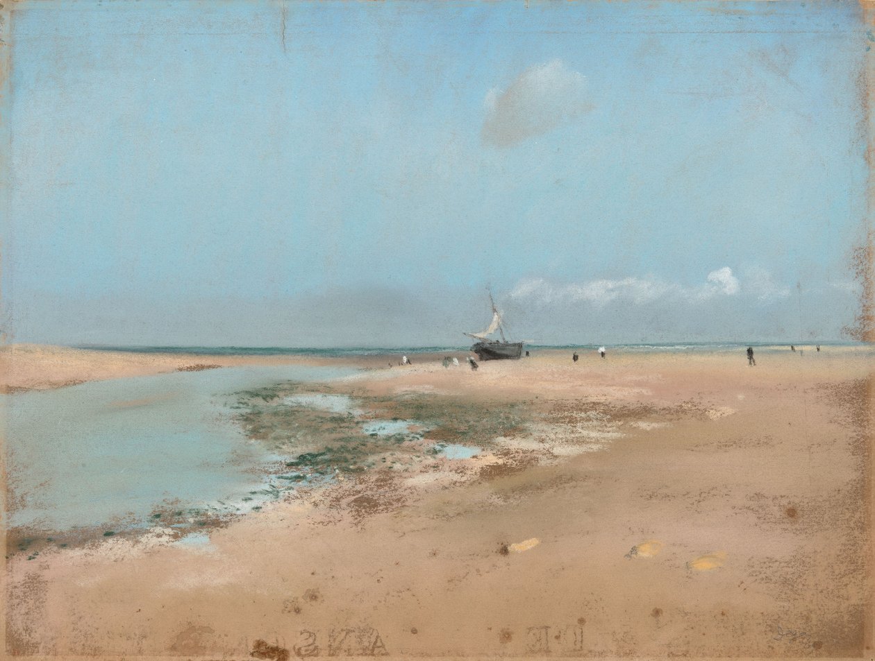 Strand apálykor (a folyó torkolatánál) alkotó: Edgar Degas
