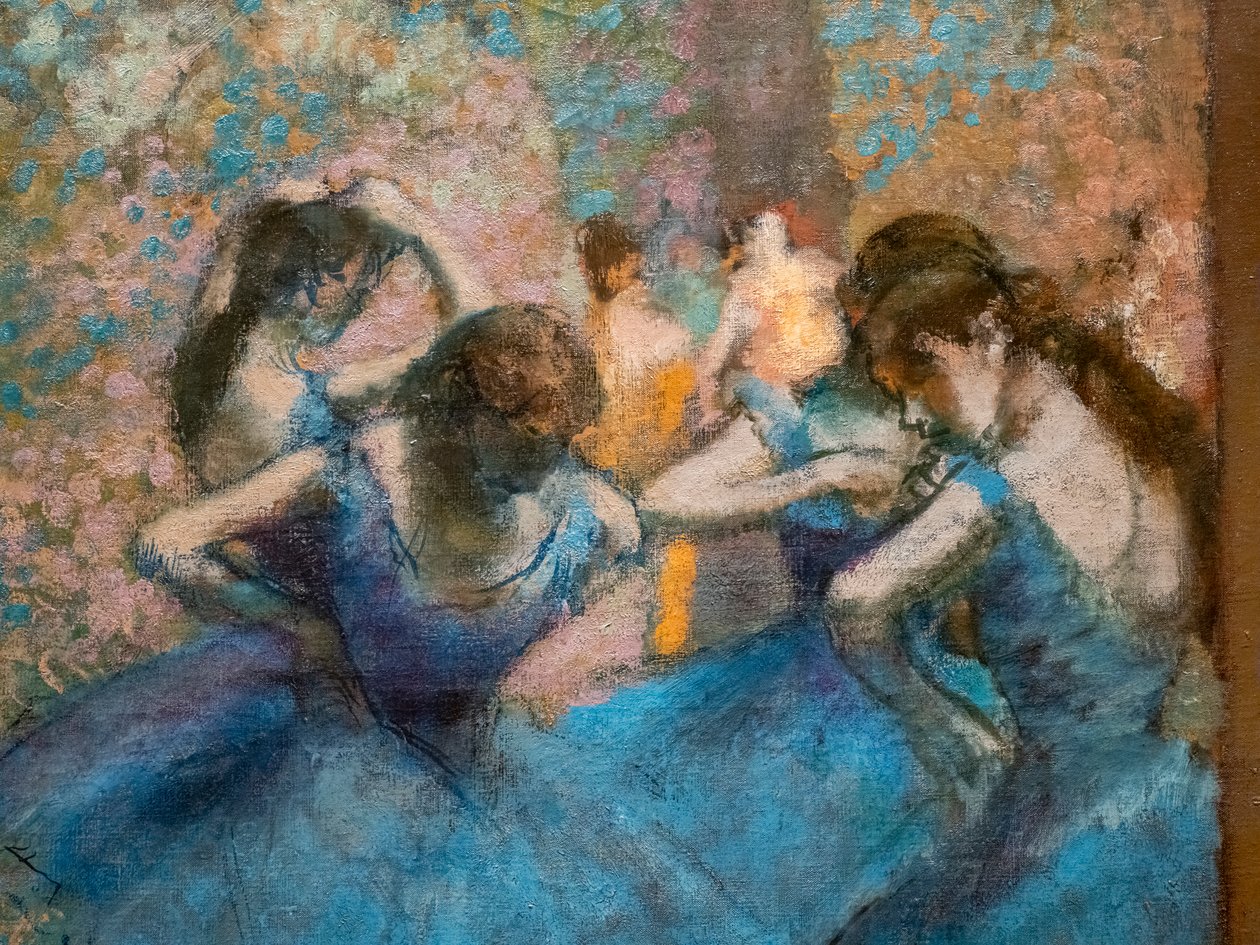Kék táncosok (részlet). 1893-96 körül. Olajfestmény. alkotó: Edgar Degas