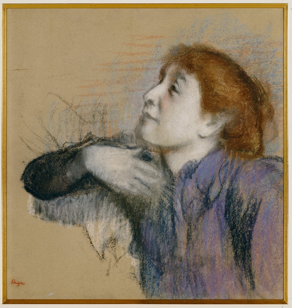 Egy nő mellszobra, 1880-85 körül alkotó: Edgar Degas