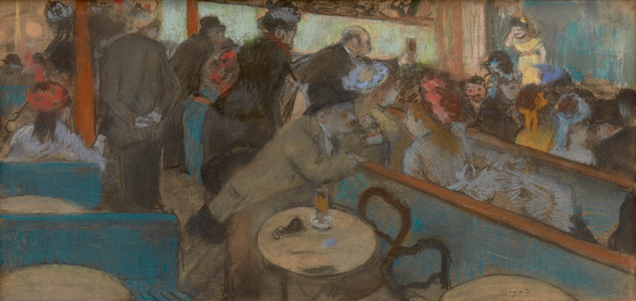 Kávéház-koncert (The Spectators) alkotó: Edgar Degas