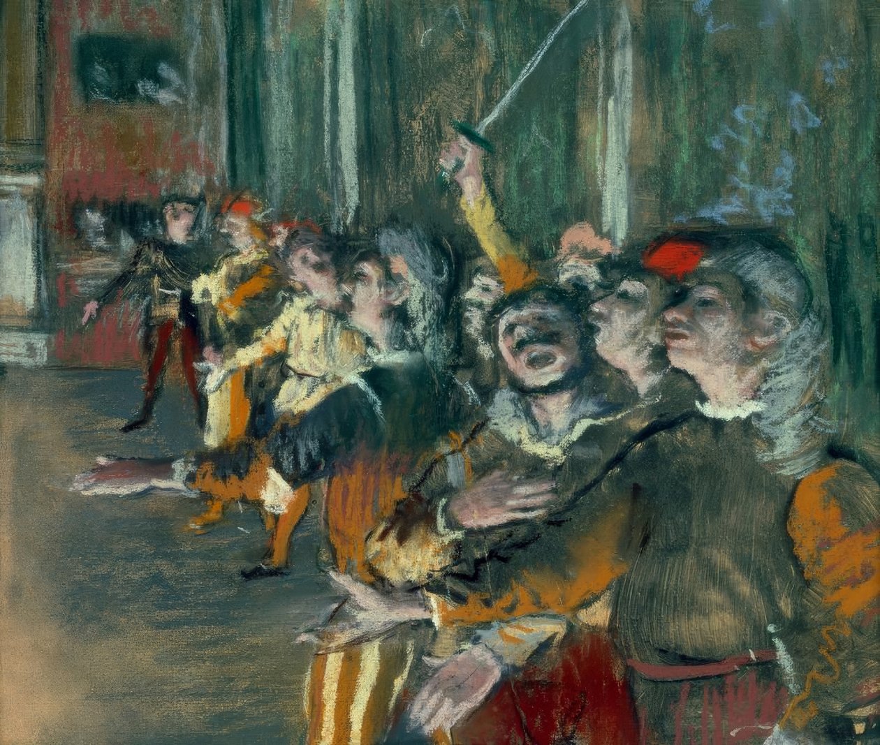 Kórusok, mondták a statiszták is alkotó: Edgar Degas