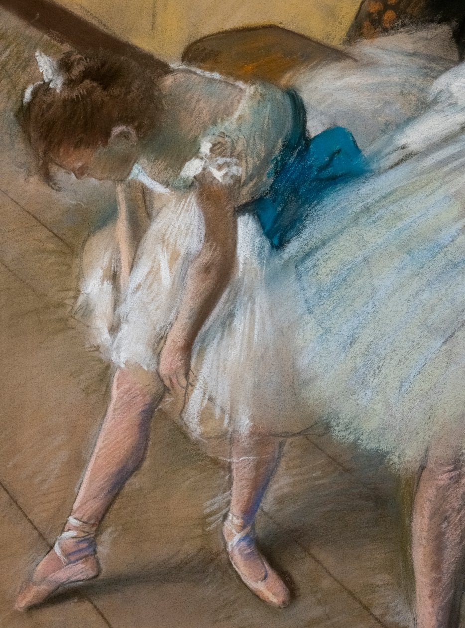 Táncvizsga (részlet). 1880. Pasztell papíron. alkotó: Edgar Degas