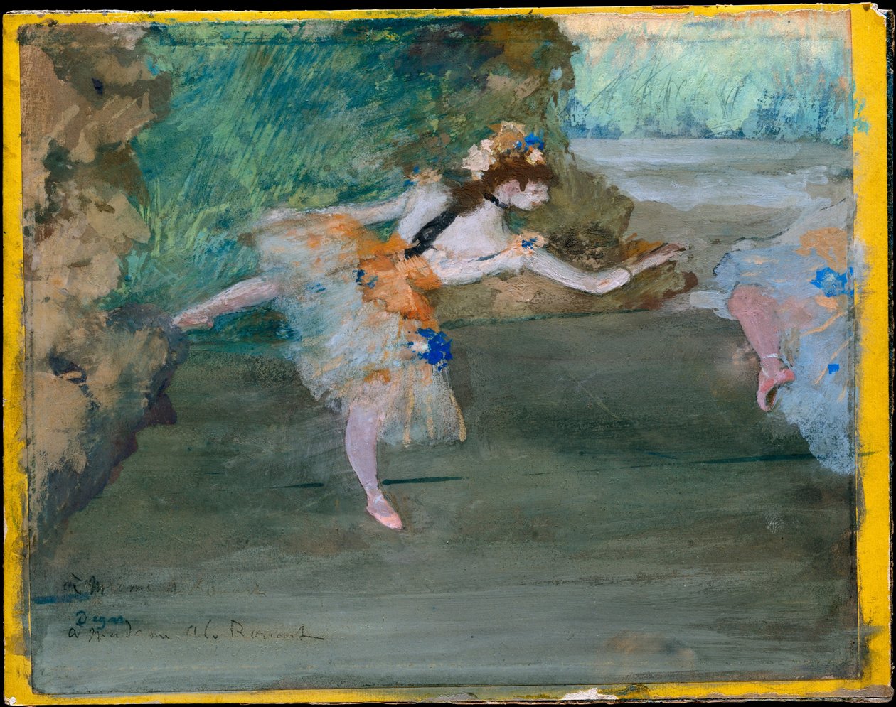 Táncosnő a színpadon alkotó: Edgar Degas