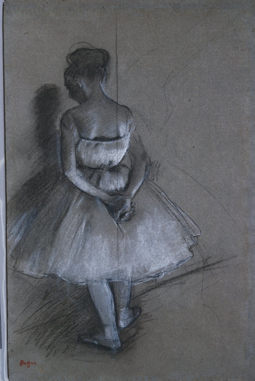 Táncosnő keresztbe tett kézzel a háta mögött, 1874 alkotó: Edgar Degas