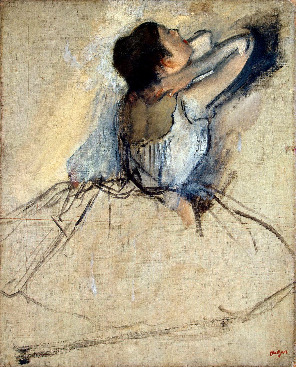 Táncosnő, 1874. alkotó: Edgar Degas