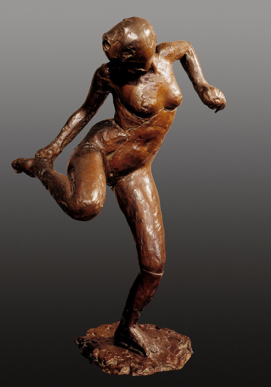 Táncosnő tartja a lábát, Edgar Degas szobra alkotó: Edgar Degas
