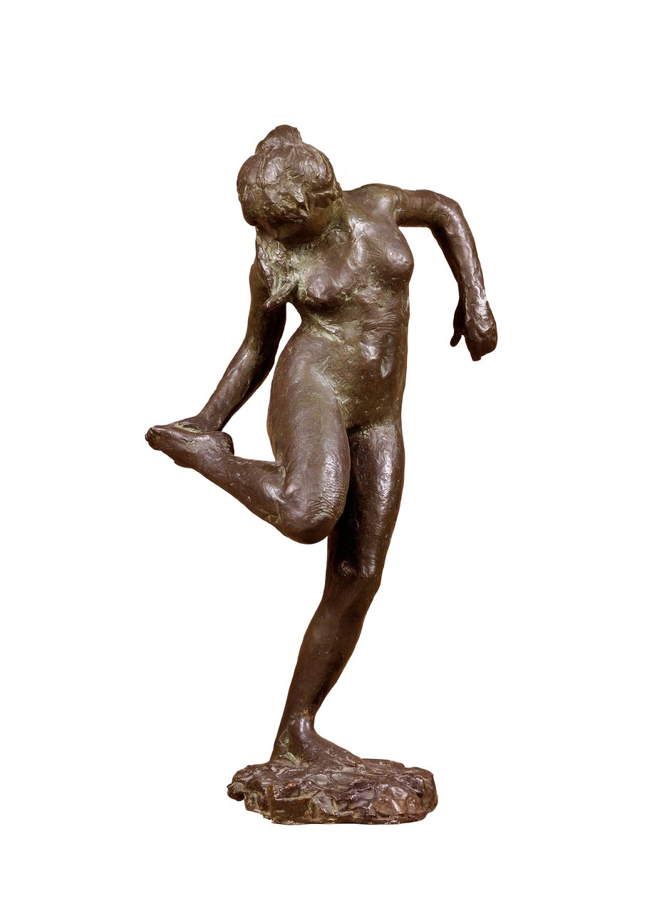 „Táncosnő nézi a jobb lábfejét”, c1890 alkotó: Edgar Degas