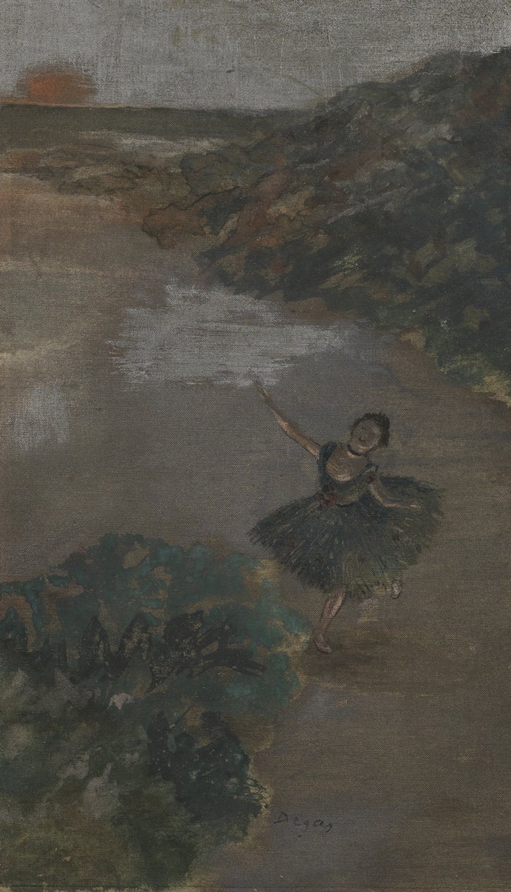 Táncos a színpadon, 1879 körül (guache, selyem) alkotó: Edgar Degas