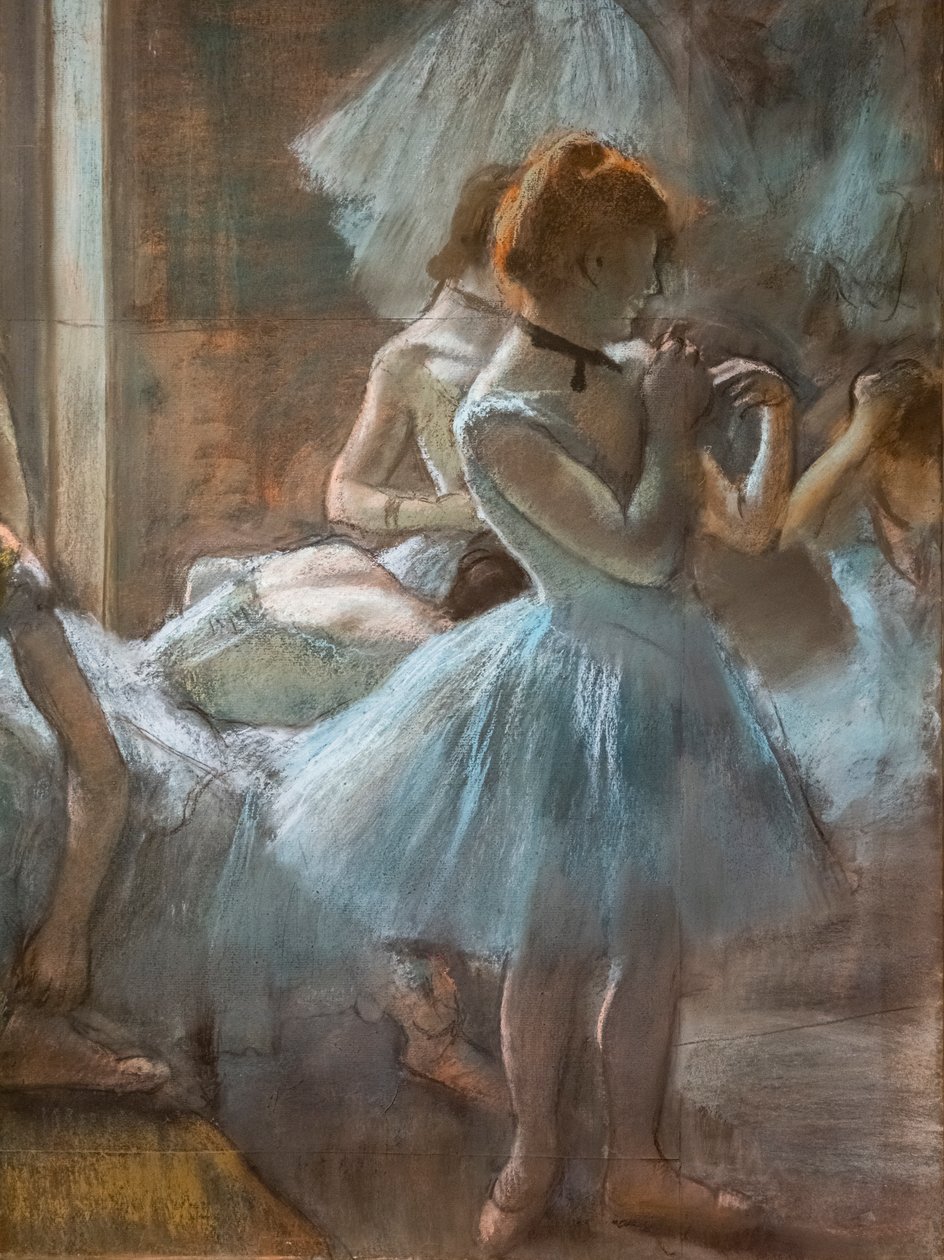 Táncosok (részlet). 1884-1885. Pasztell papíron. alkotó: Edgar Degas