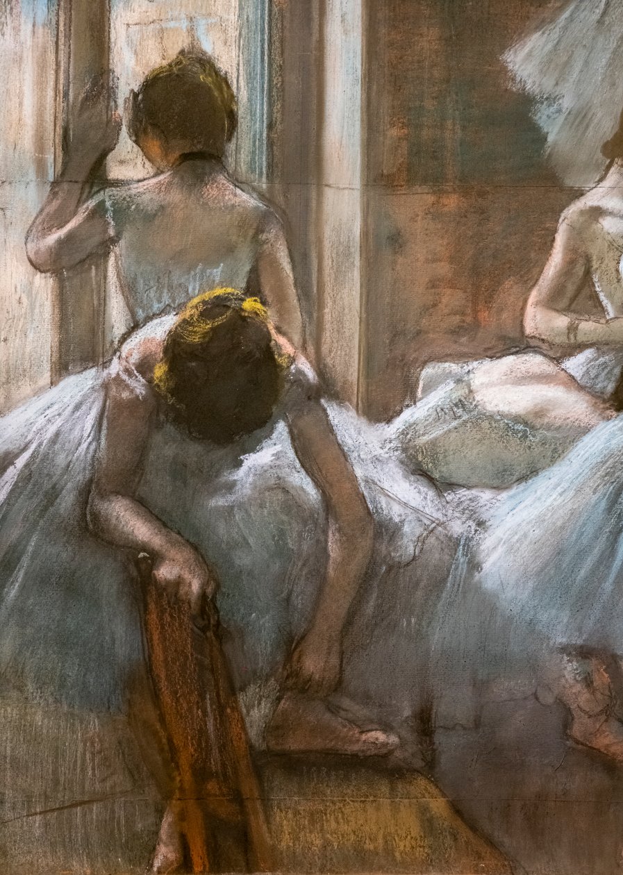 Táncosok (részlet). 1884-1885. Pasztell papíron. alkotó: Edgar Degas