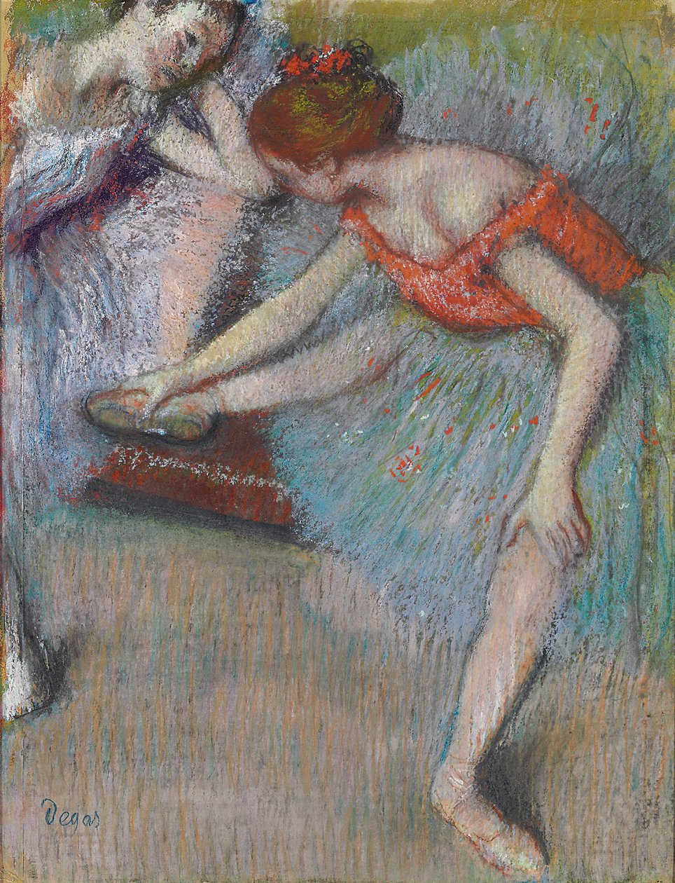 táncosok; Táncosok, 1896 körül alkotó: Edgar Degas