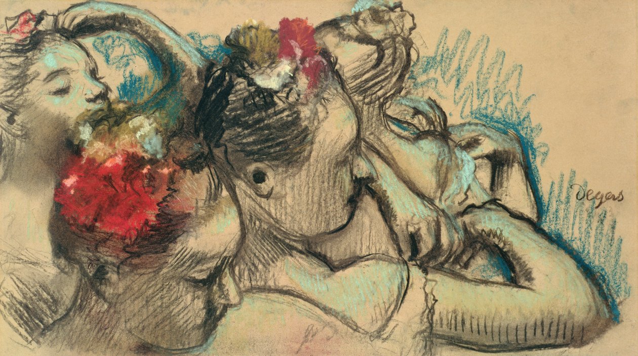 Táncosok, 1896–1898 (pasztell, papír) alkotó: Edgar Degas