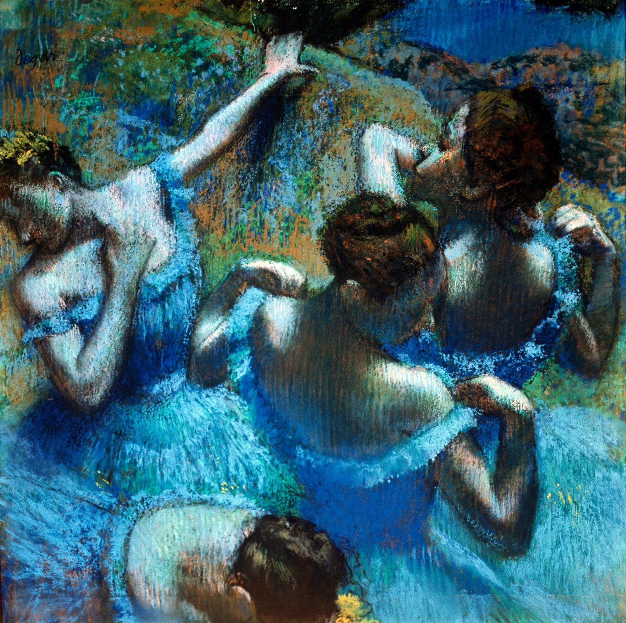 Táncosok kékben, 1898. alkotó: Edgar Degas