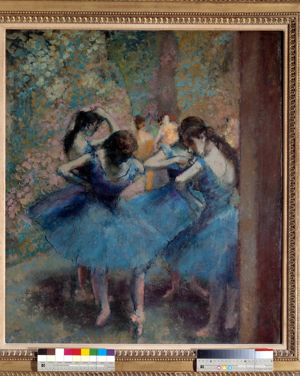 Táncosok kékben alkotó: Edgar Degas
