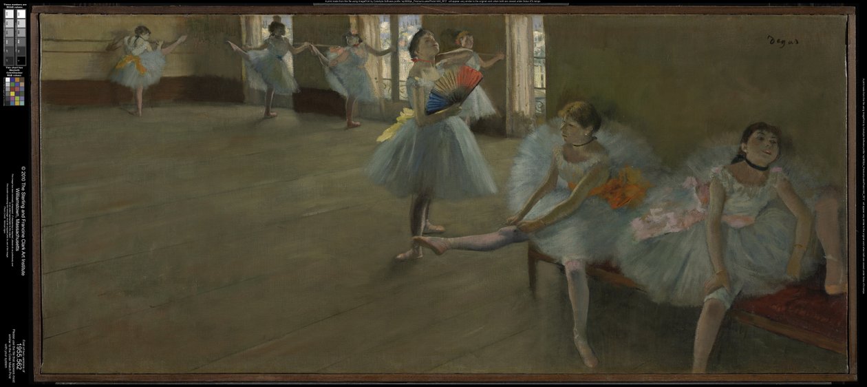 Táncosok az osztályteremben alkotó: Edgar Degas