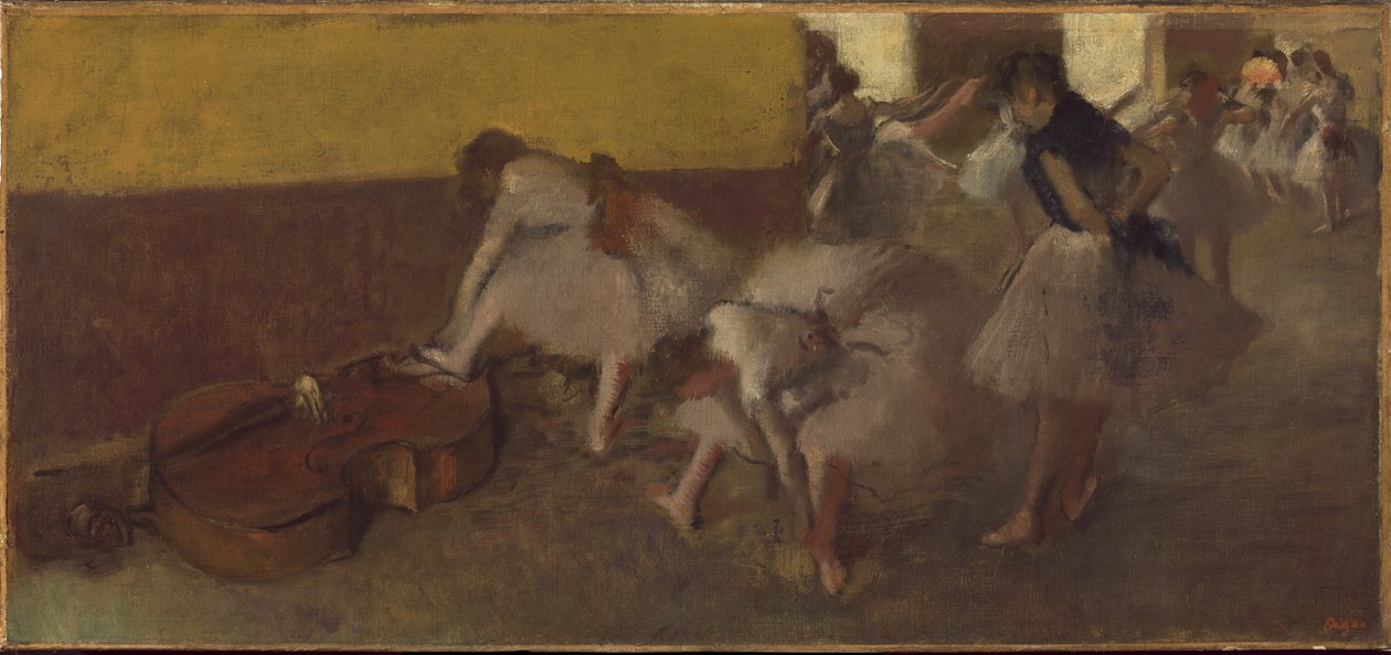 Táncosok a zöld szobában, 1879 körül alkotó: Edgar Degas