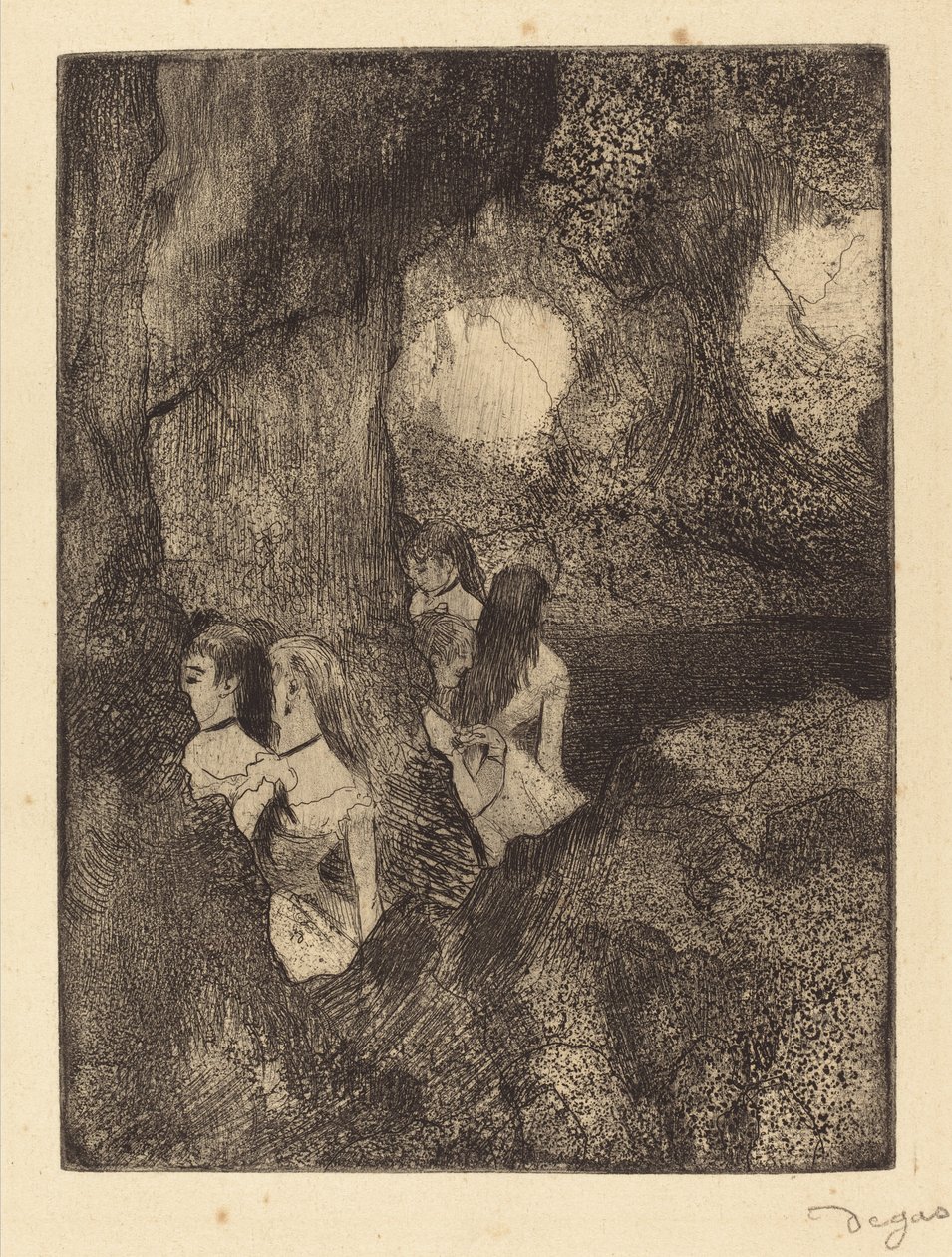 Táncosok a szárnyakban, 18791880. alkotó: Edgar Degas