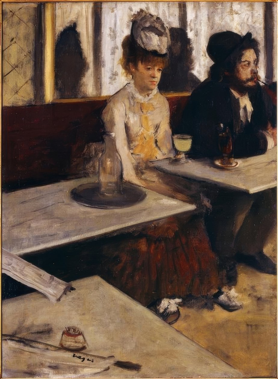 Kávézóban, vagy Abszint alkotó: Edgar Degas