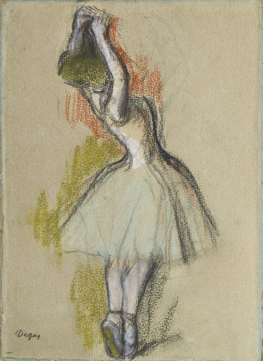 Álló táncos, c. 1885 alkotó: Edgar Degas