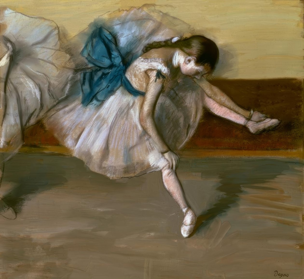 Táncosnő nyugalomban alkotó: Edgar Degas