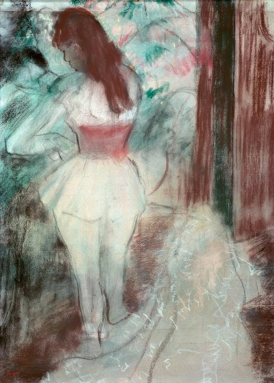 Táncos öltözködés alkotó: Edgar Degas