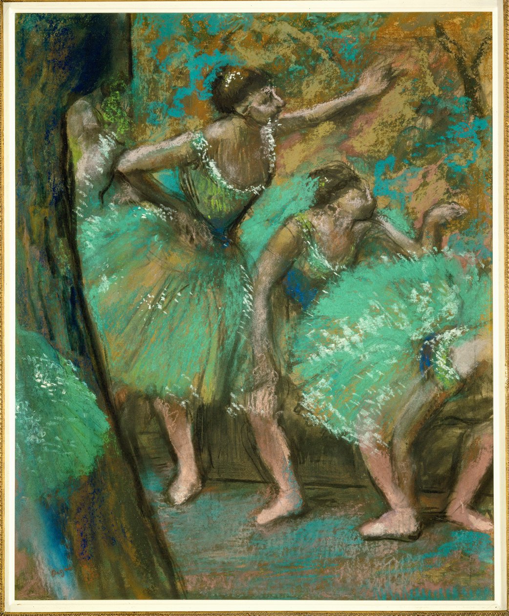 Táncosok (pasztell, papír) alkotó: Edgar Degas