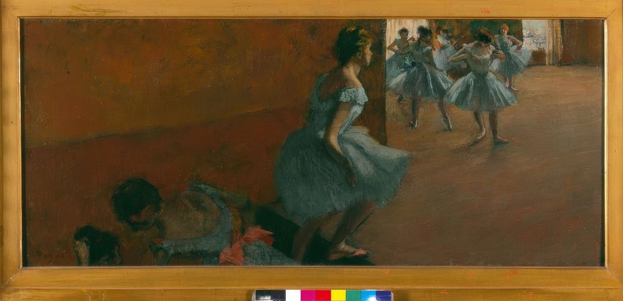Táncosok sétálnak fel a lépcsőn alkotó: Edgar Degas
