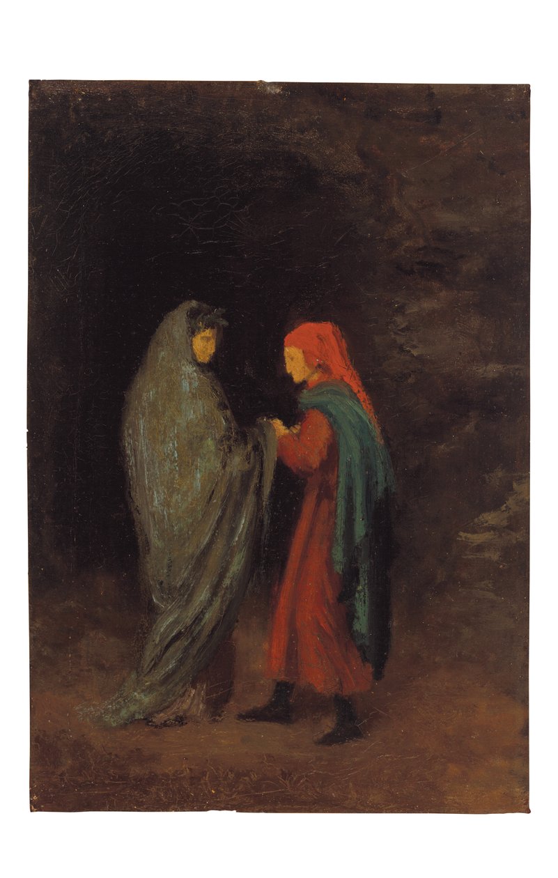 Dante és Virgil a pokol bejáratánál alkotó: Edgar Degas