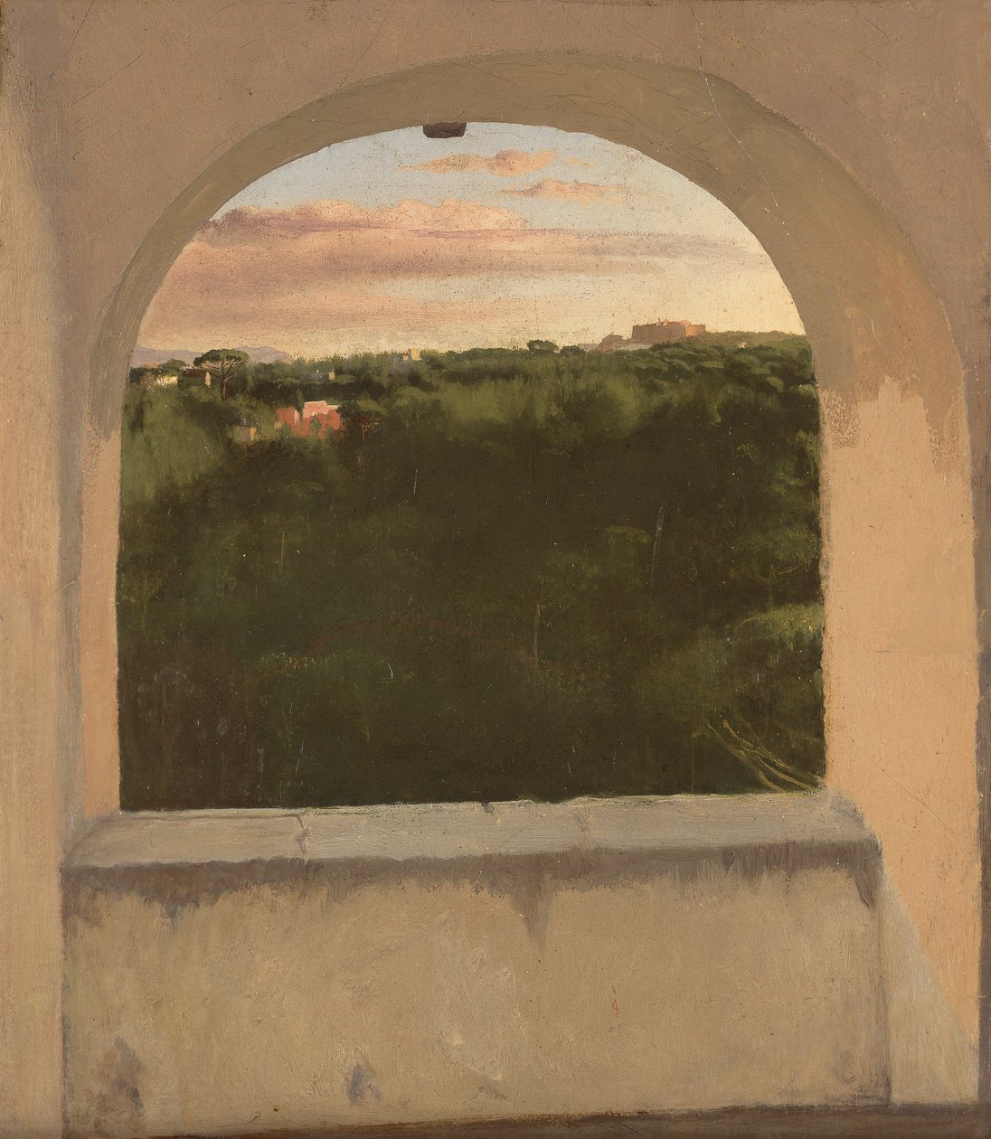 Degas - Olasz táj egy tetőablakon keresztül, 1856-59 körül, L 48 alkotó: Edgar Degas