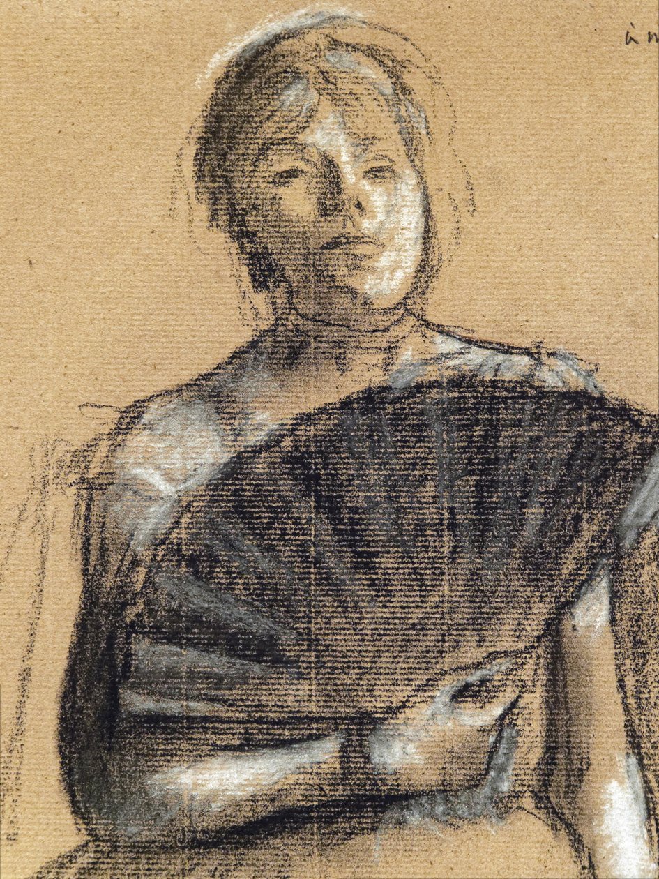 Részlet táncosnő (1876 körül). Edgar Degas (1834-1917). Pasztell és szén, papírrúdra. Musee des Beaux-Arts de la Ville de Paris, PeuPalais. alkotó: Edgar Degas