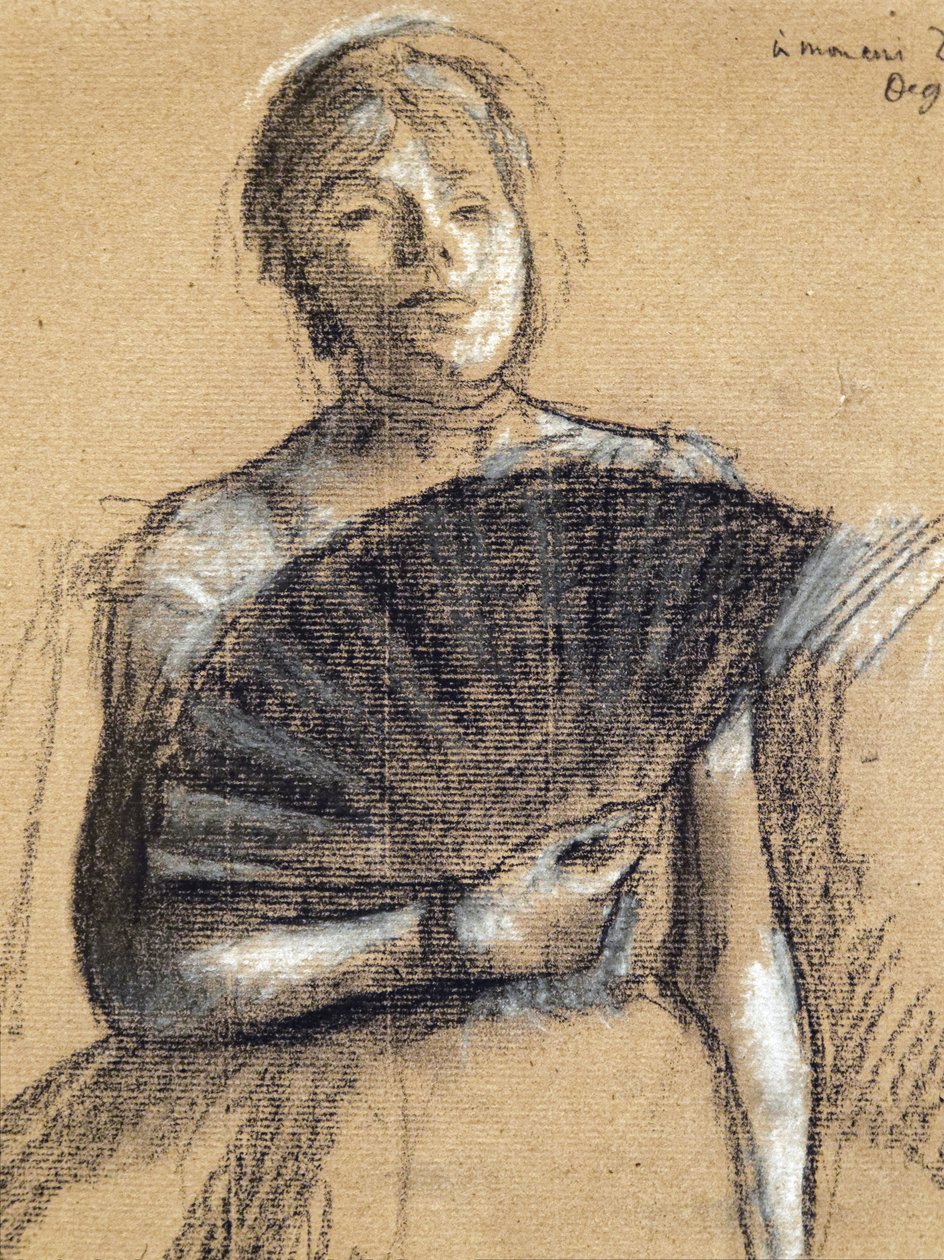 Részlet táncosnő (1876 körül). Edgar Degas (1834-1917). Pasztell és szén, papírrúdra. Musee des Beaux-Arts de la Ville de Paris, PeuPalais. alkotó: Edgar Degas
