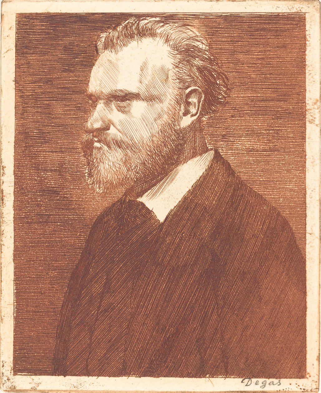 Edouard Manet, Bust-Length Portré Manet en bust, 18641865. alkotó: Edgar Degas