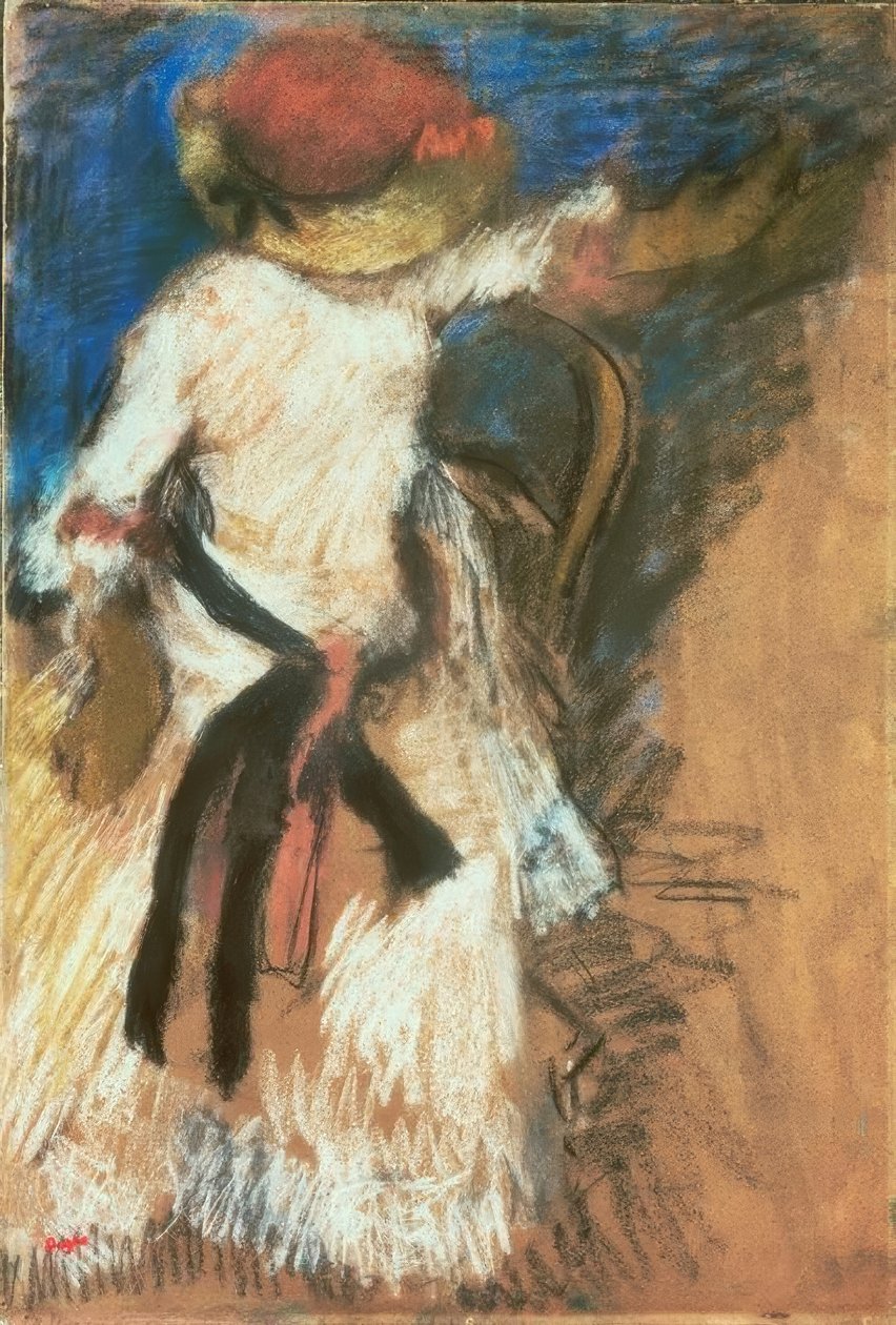 Nő ül alkotó: Edgar Degas