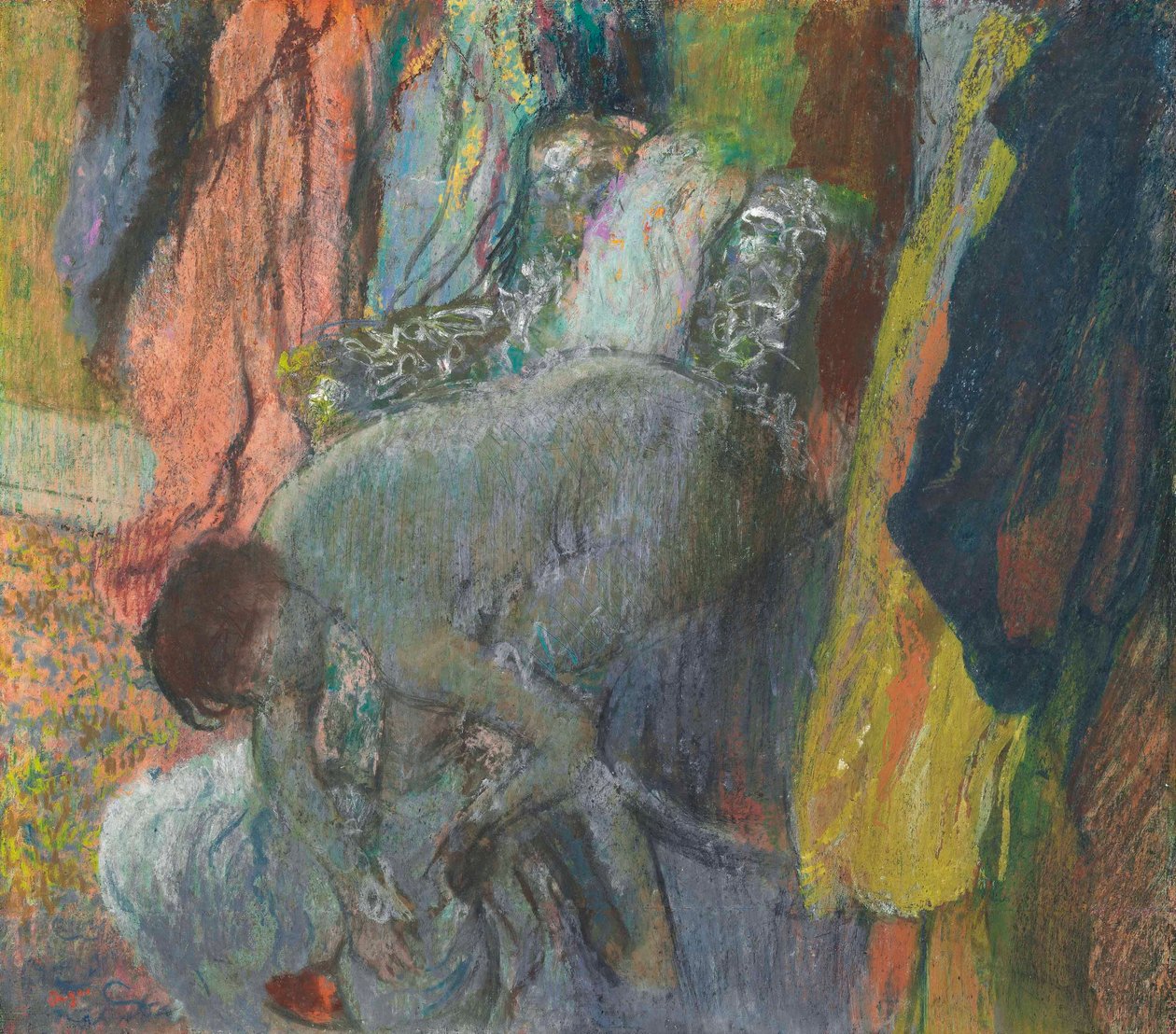 Nő lábtörlés alkotó: Edgar Degas