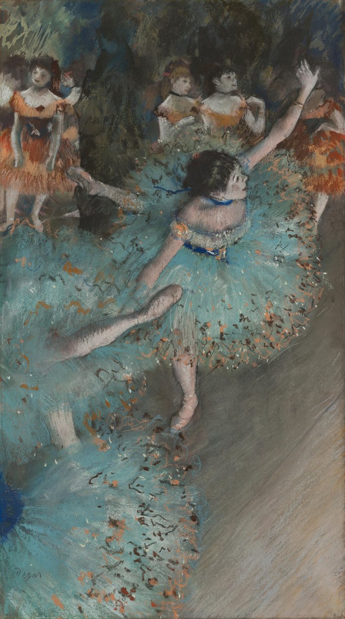 Francia: Danseuse basculant (Danseuse verte) Ringató táncosnő alkotó: Edgar Degas