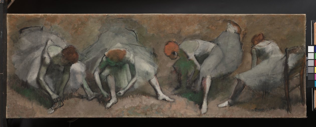 Táncosok fríze, 1895 körül alkotó: Edgar Degas
