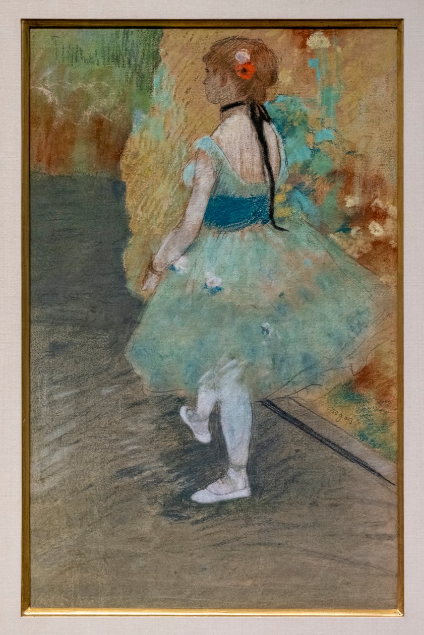 Zöld táncos. 1878 körül. Pasztell papíron. alkotó: Edgar Degas