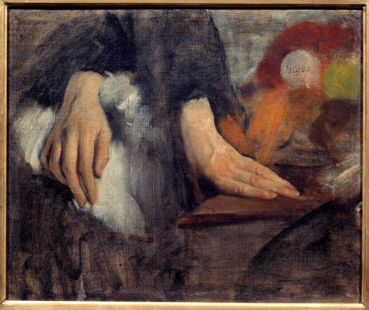 Kézi tanulmány a Bellelli család számára Edgar Degas (1834-1917) festménye 1859 V. 0,38x0,46 m Párizs, Muse d