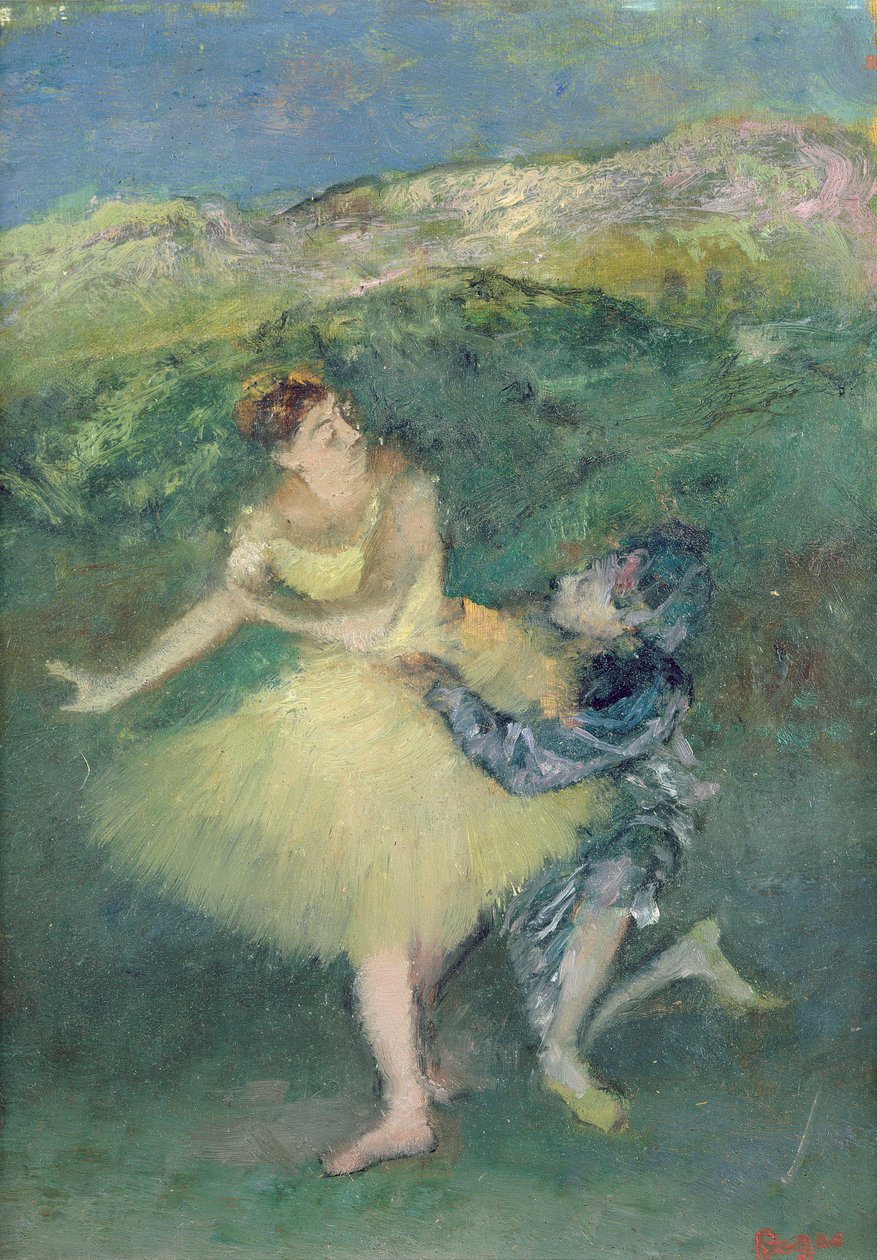 Harlekin és Columbine, 1886-90 körül alkotó: Edgar Degas