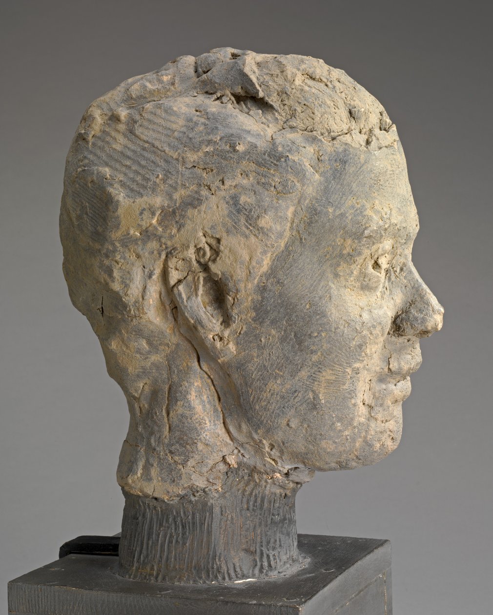 Fej, Tanulmány Mme Salle portréjához, c. 1892. alkotó: Edgar Degas